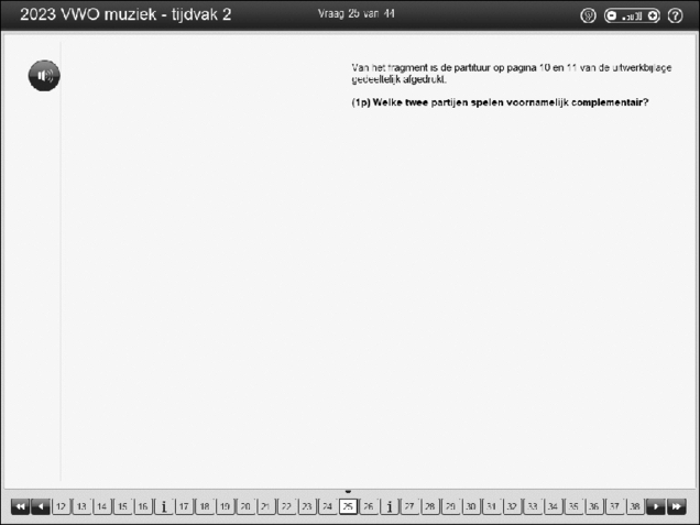 Opgaven examen VWO muziek 2023, tijdvak 2. Pagina 30