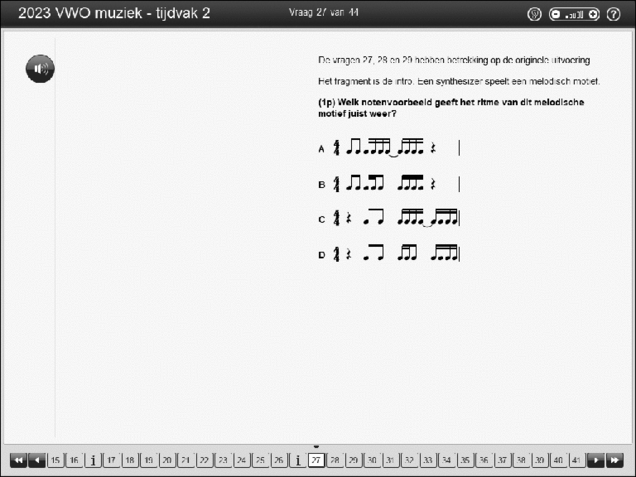 Opgaven examen VWO muziek 2023, tijdvak 2. Pagina 33