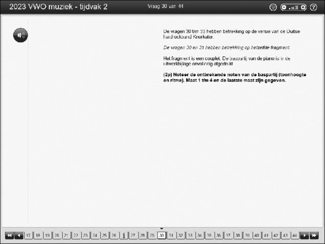 Opgaven examen VWO muziek 2023, tijdvak 2. Pagina 36