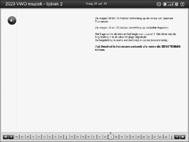 Opgaven examen VWO muziek 2023, tijdvak 2. Pagina 40