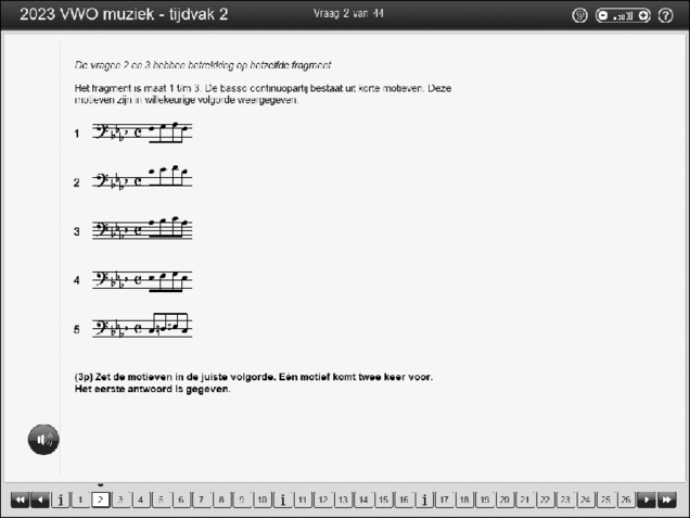 Opgaven examen VWO muziek 2023, tijdvak 2. Pagina 5