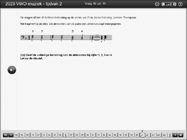 Opgaven examen VWO muziek 2023, tijdvak 2. Pagina 46