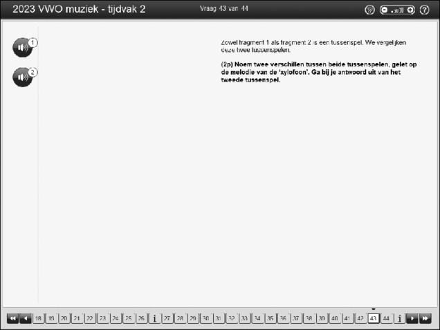 Opgaven examen VWO muziek 2023, tijdvak 2. Pagina 49