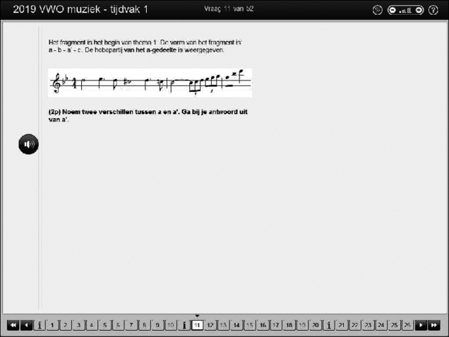 Opgaven examen VWO muziek 2019, tijdvak 1. Pagina 16