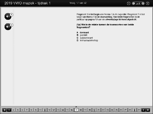 Opgaven examen VWO muziek 2019, tijdvak 1. Pagina 22
