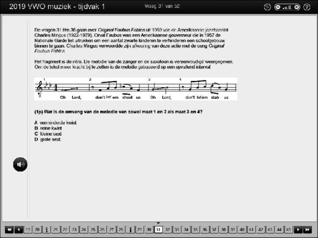 Opgaven examen VWO muziek 2019, tijdvak 1. Pagina 38