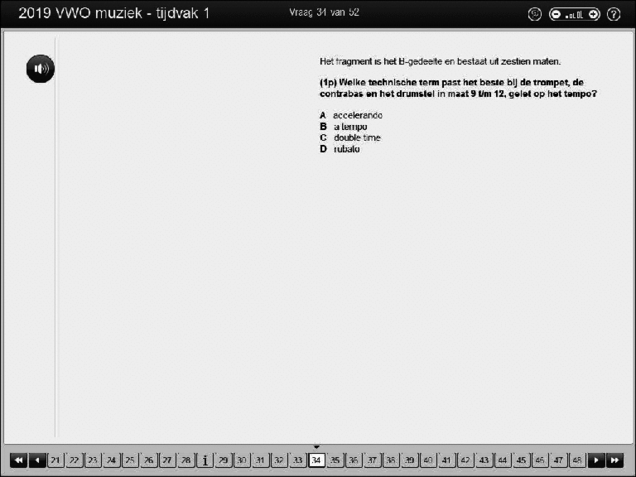 Opgaven examen VWO muziek 2019, tijdvak 1. Pagina 41