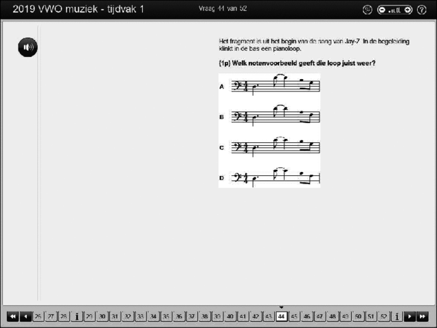 Opgaven examen VWO muziek 2019, tijdvak 1. Pagina 51