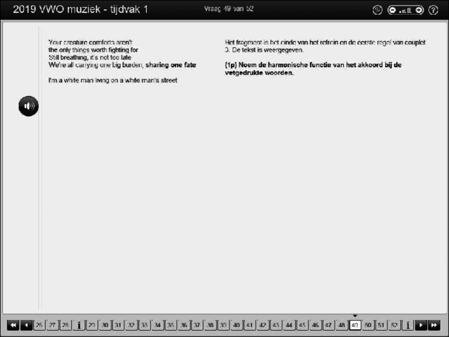 Opgaven examen VWO muziek 2019, tijdvak 1. Pagina 56