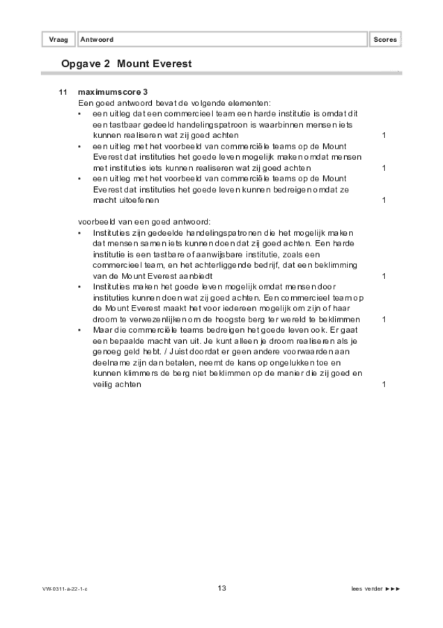 Correctievoorschrift examen VWO filosofie 2022, tijdvak 1. Pagina 13