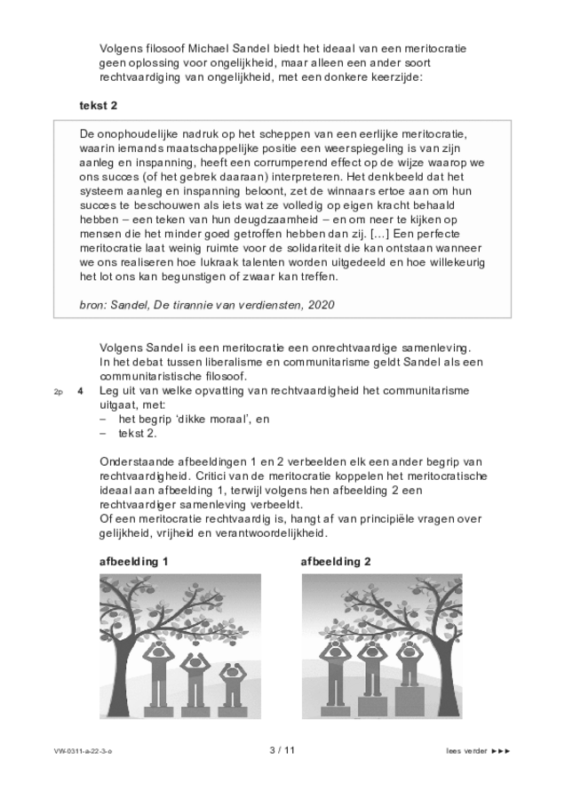 Opgaven examen VWO filosofie 2022, tijdvak 3. Pagina 3