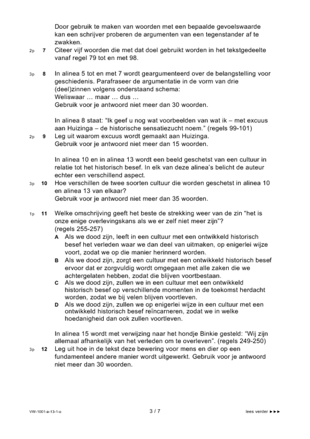 Nederlands eindexamen VWO (Opgaven) Eindexamens.NU eindexamen