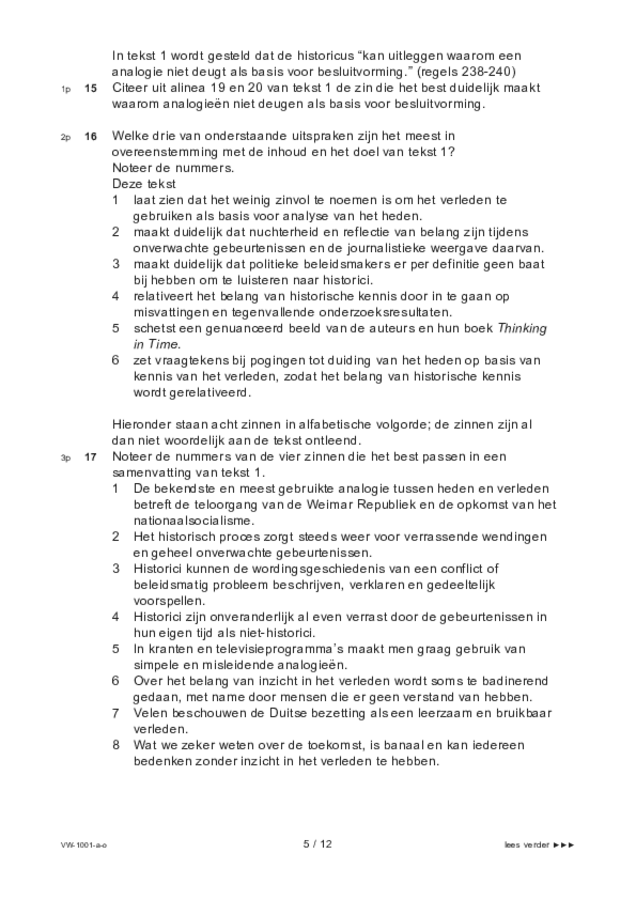 Opgaven examen VWO Nederlands 2021, tijdvak 1. Pagina 5