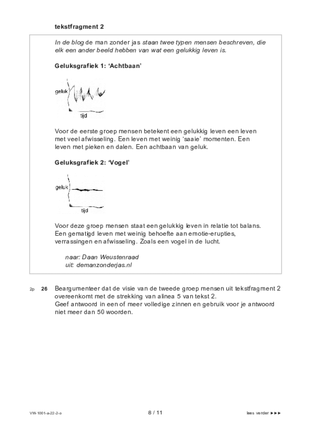 Opgaven examen VWO Nederlands 2022, tijdvak 2. Pagina 8