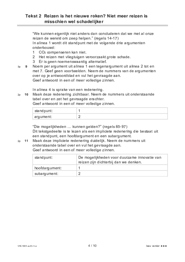 Opgaven examen VWO Nederlands 2023, tijdvak 1. Pagina 4