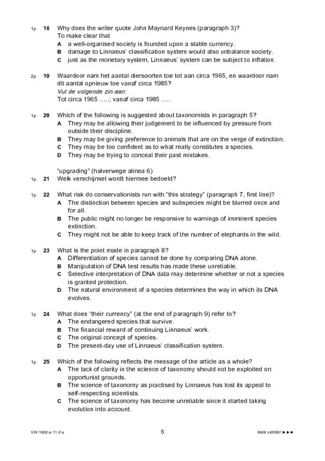 Opgaven examen VWO Engels 2011, tijdvak 2. Pagina 5