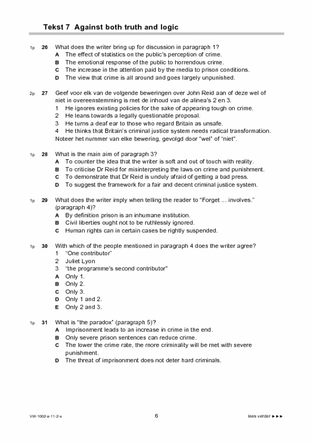 Opgaven examen VWO Engels 2011, tijdvak 2. Pagina 6