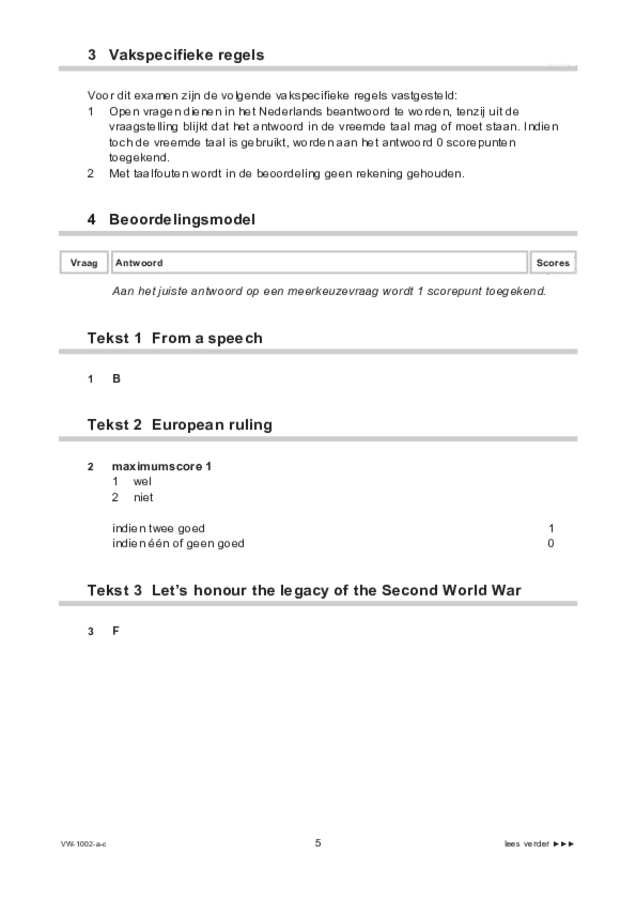 Correctievoorschrift examen VWO Engels 2022, tijdvak 3. Pagina 5