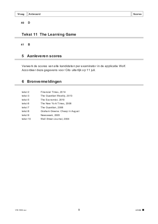 Correctievoorschrift examen VWO Engels 2022, tijdvak 3. Pagina 9