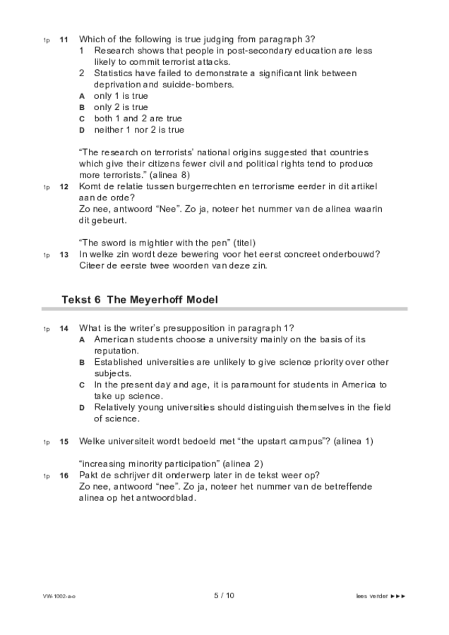 Opgaven examen VWO Engels 2022, tijdvak 3. Pagina 5