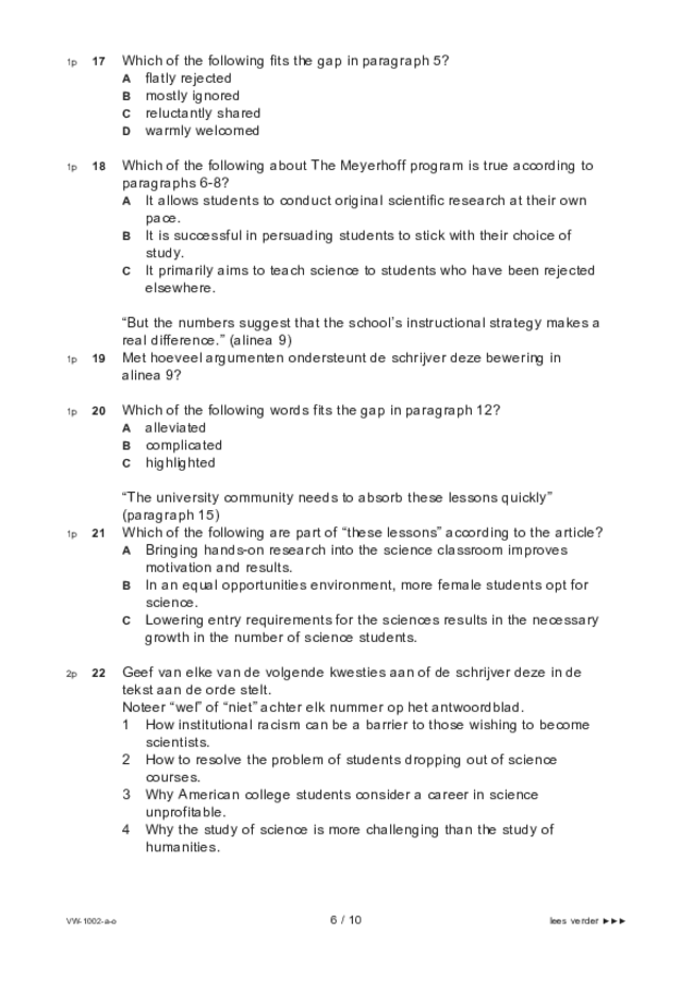 Opgaven examen VWO Engels 2022, tijdvak 3. Pagina 6