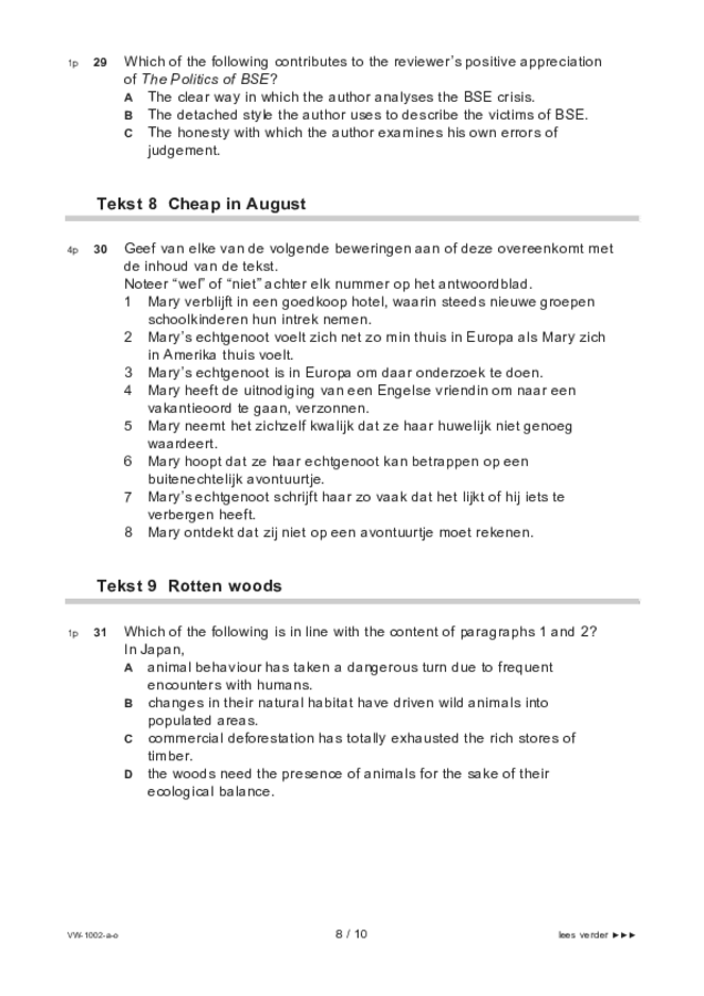 Opgaven examen VWO Engels 2022, tijdvak 3. Pagina 8