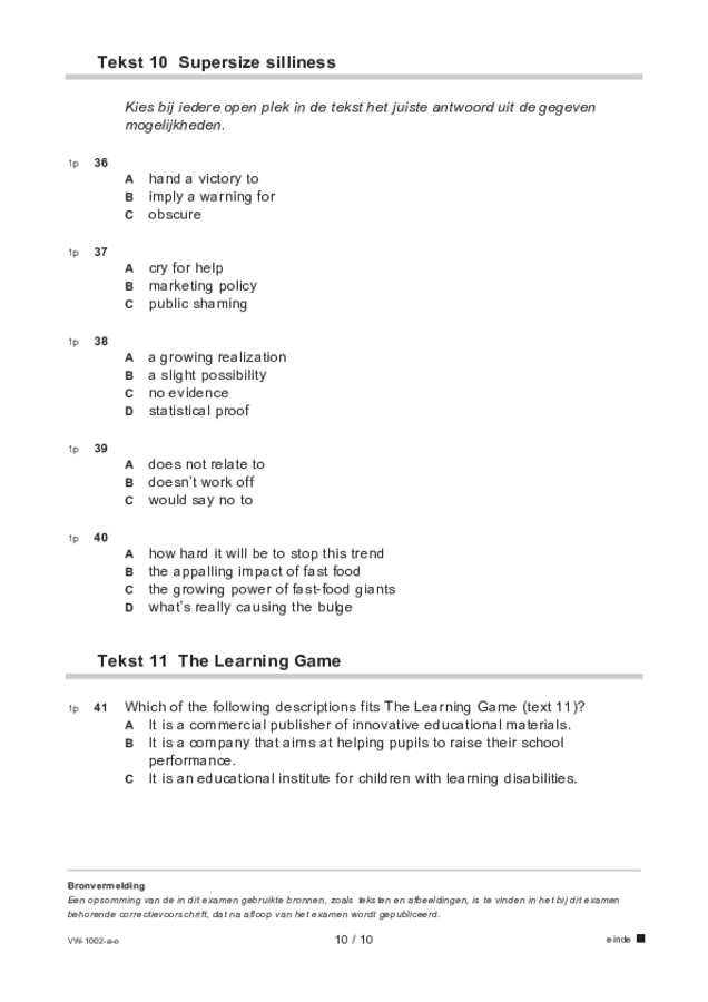 Opgaven examen VWO Engels 2022, tijdvak 3. Pagina 10
