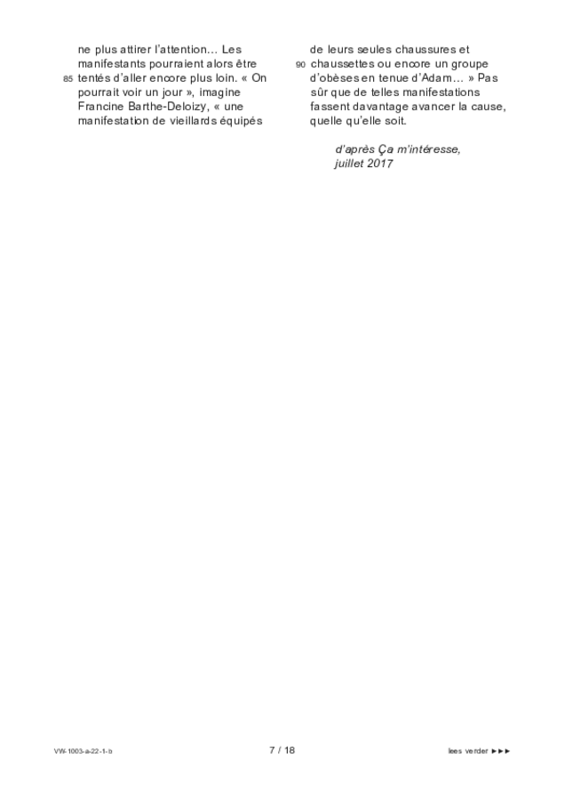 Bijlage examen VWO Frans 2022, tijdvak 1. Pagina 7