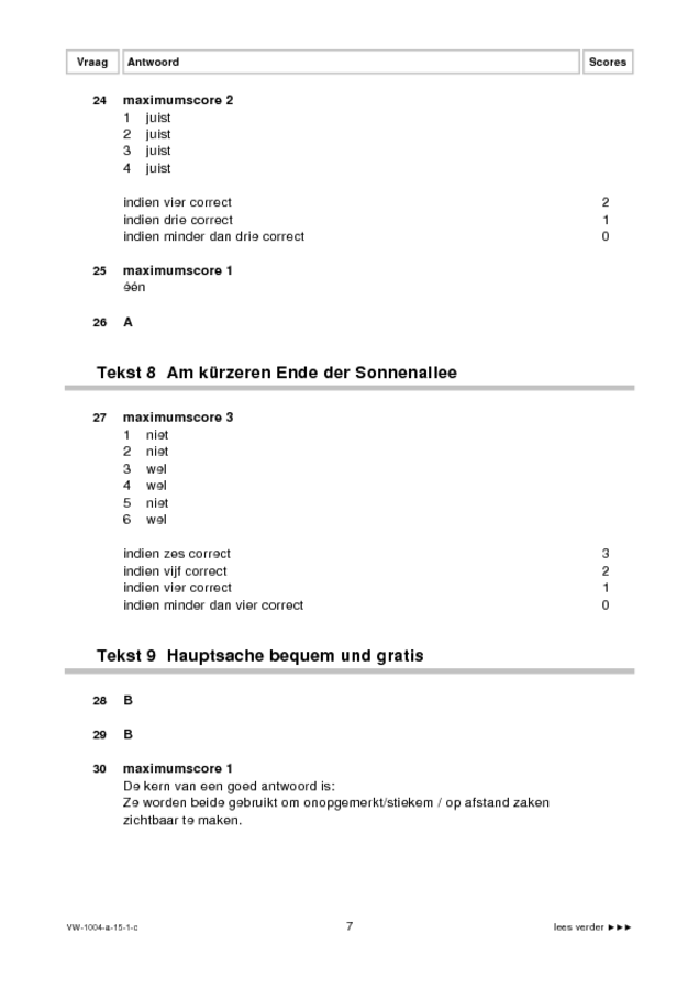 Correctievoorschrift examen VWO Duits 2015, tijdvak 1. Pagina 7