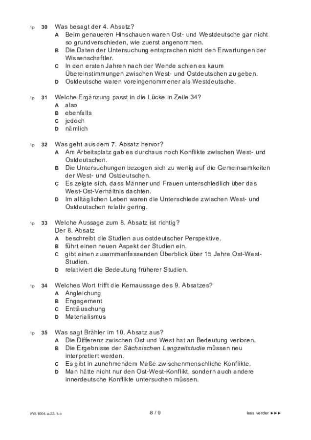 Opgaven examen VWO Duits 2022, tijdvak 1. Pagina 8