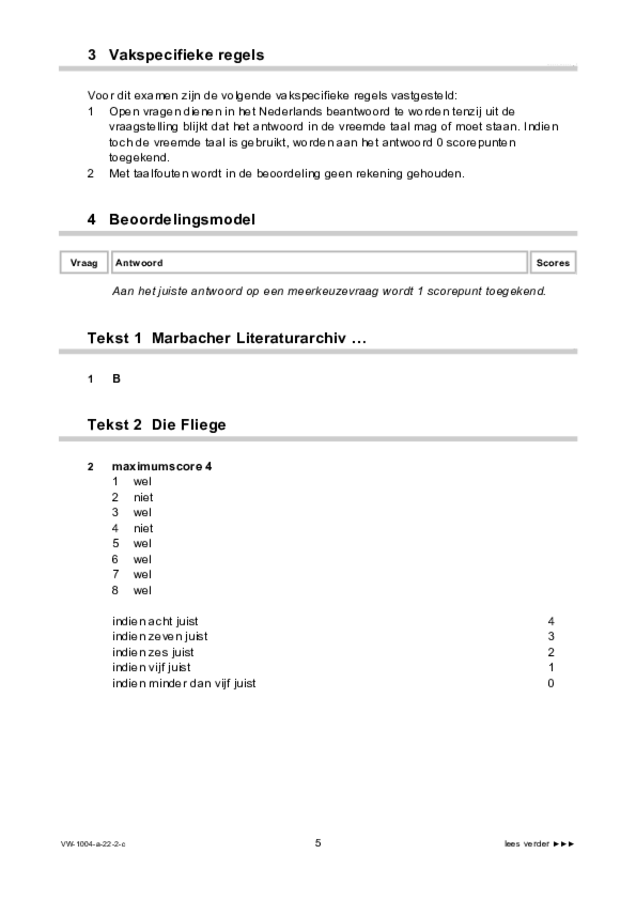 Correctievoorschrift examen VWO Duits 2022, tijdvak 2. Pagina 5