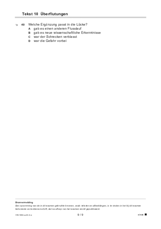 Opgaven examen VWO Duits 2022, tijdvak 2. Pagina 9