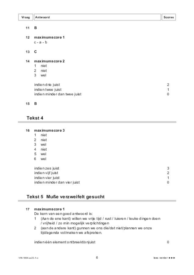 Correctievoorschrift examen VWO Duits 2023, tijdvak 1. Pagina 6