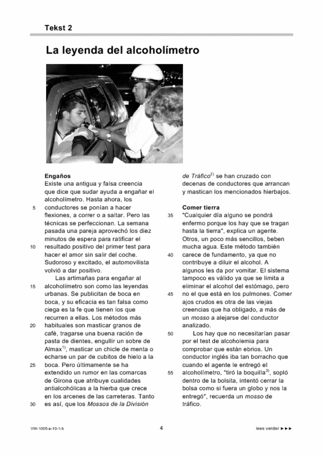 Bijlage examen VWO Spaans 2010, tijdvak 1. Pagina 4