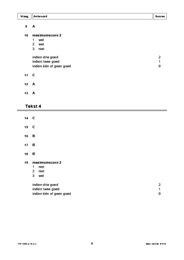 Correctievoorschrift examen VWO Spaans 2019, tijdvak 2. Pagina 6