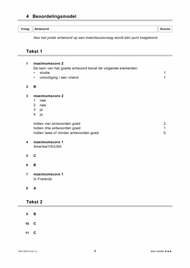 Correctievoorschrift examen VWO Russisch 2010, tijdvak 1. Pagina 4