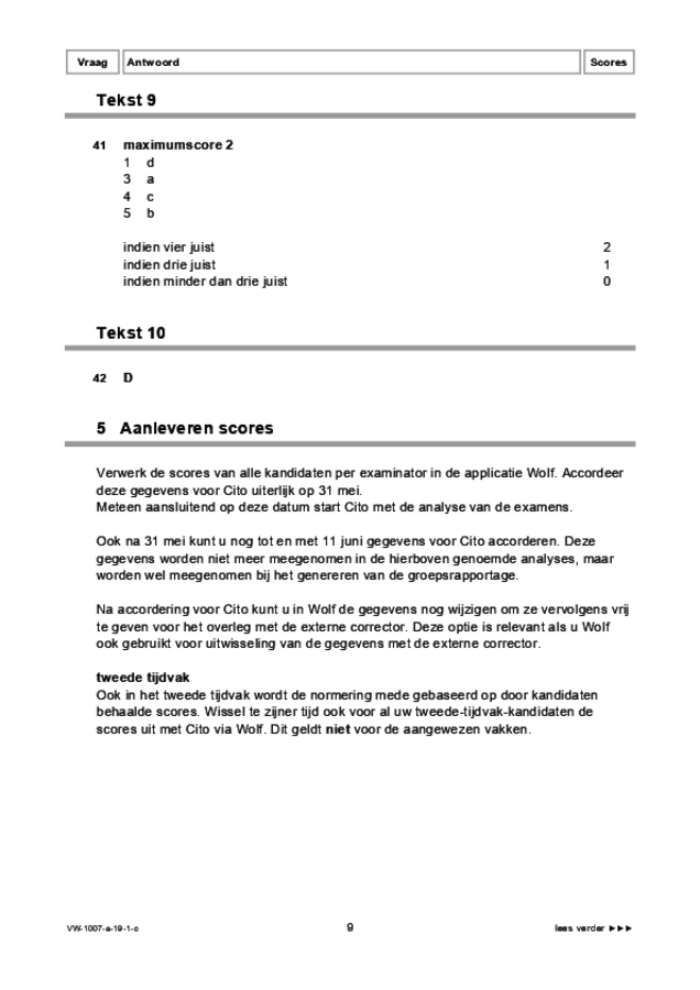 Correctievoorschrift examen VWO Russisch 2019, tijdvak 1. Pagina 9