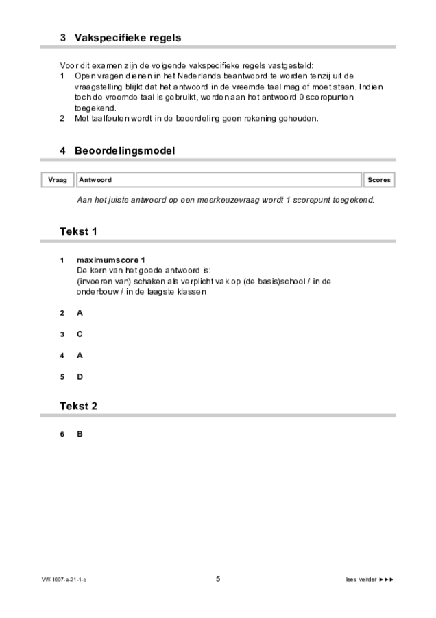 Correctievoorschrift examen VWO Russisch 2021, tijdvak 1. Pagina 5