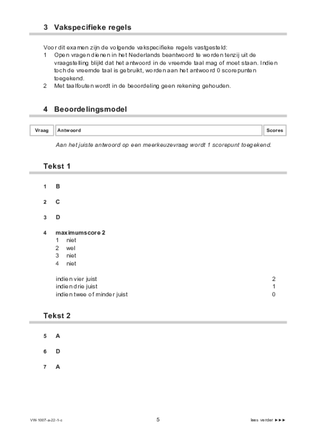 Correctievoorschrift examen VWO Russisch 2022, tijdvak 1. Pagina 5