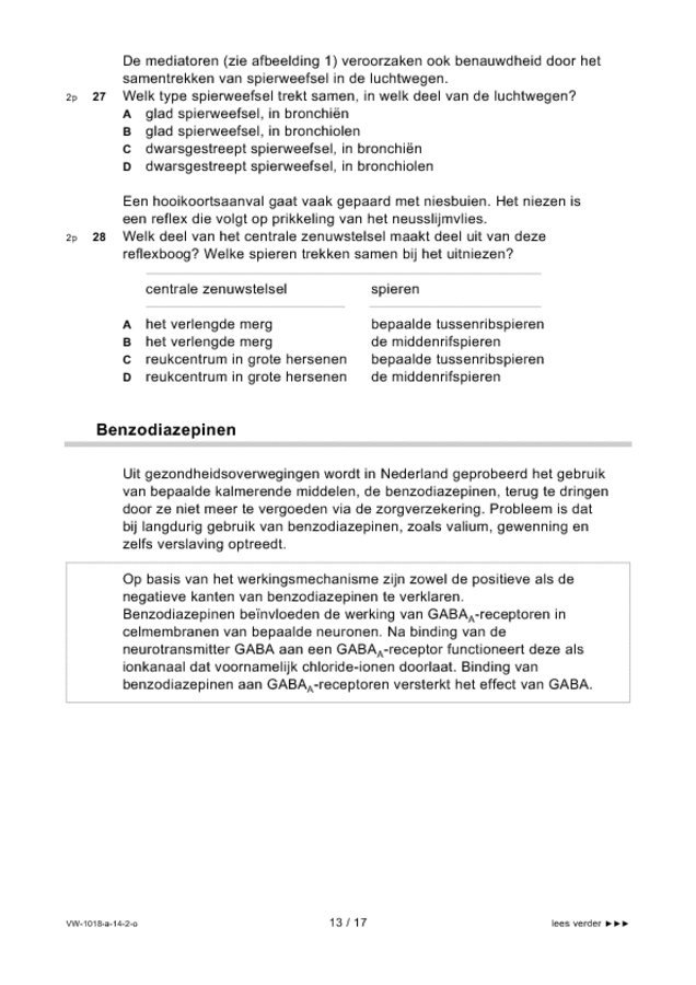 Opgaven examen VWO biologie 2014, tijdvak 2. Pagina 13
