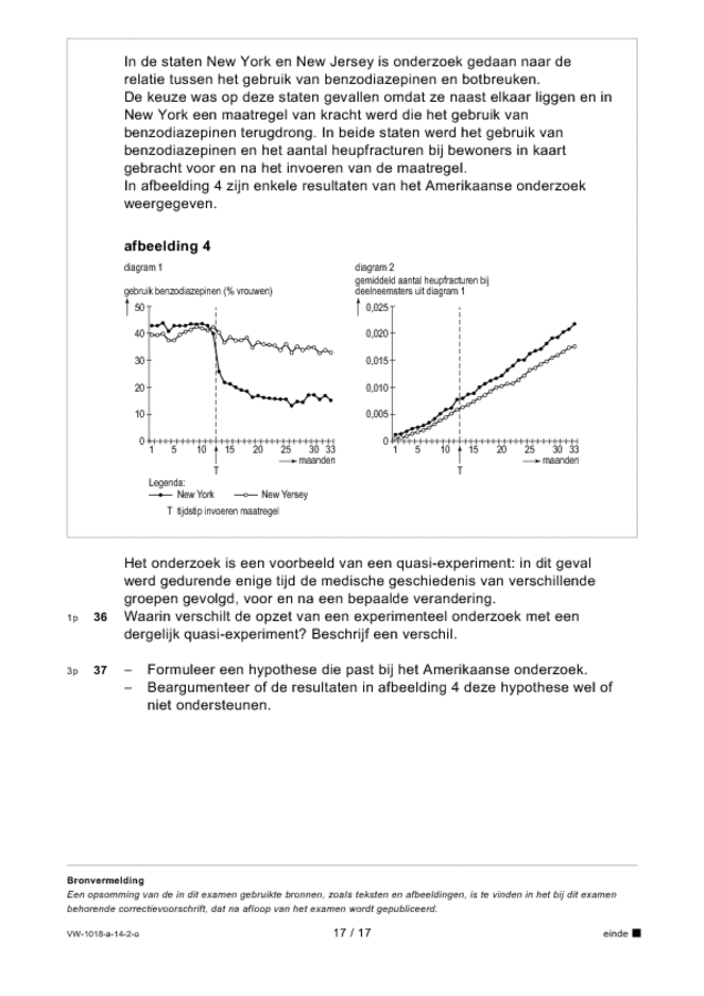Opgaven examen VWO biologie 2014, tijdvak 2. Pagina 17