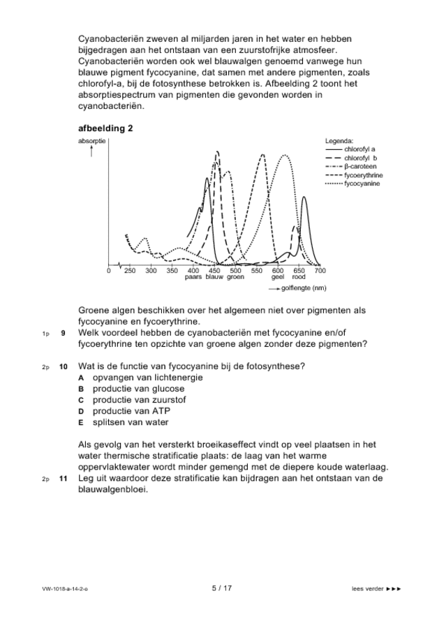 Opgaven examen VWO biologie 2014, tijdvak 2. Pagina 5