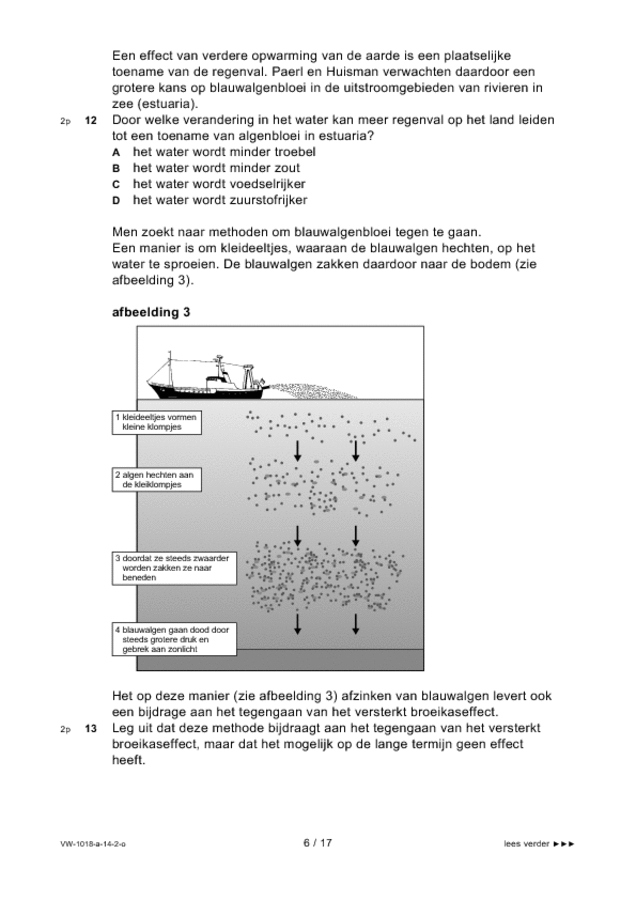Opgaven examen VWO biologie 2014, tijdvak 2. Pagina 6