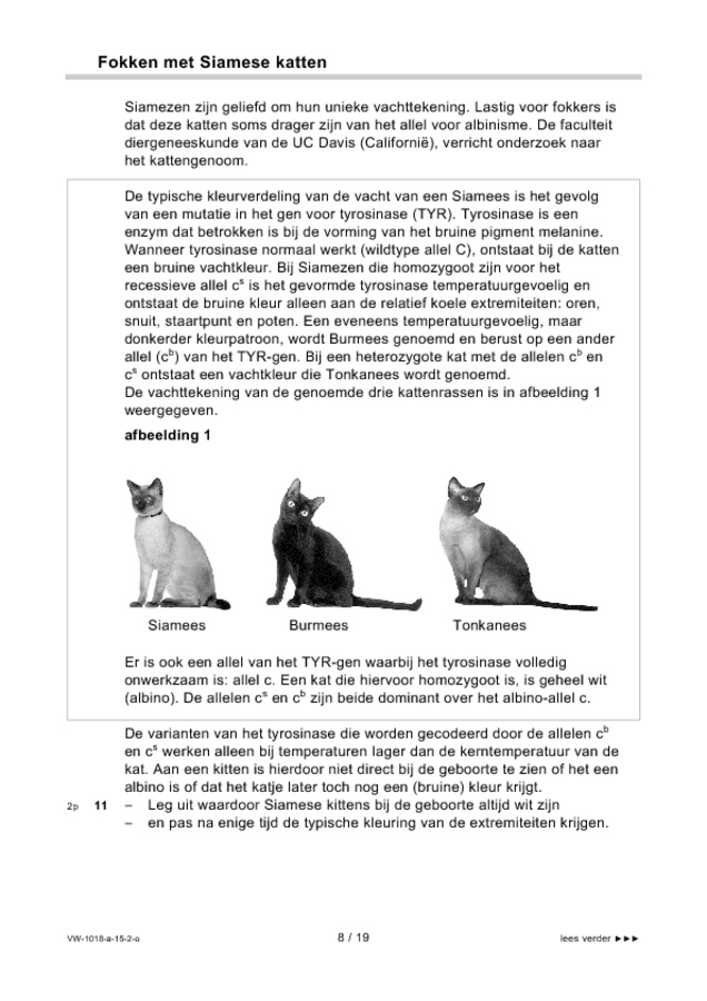 Opgaven examen VWO biologie 2015, tijdvak 2. Pagina 8