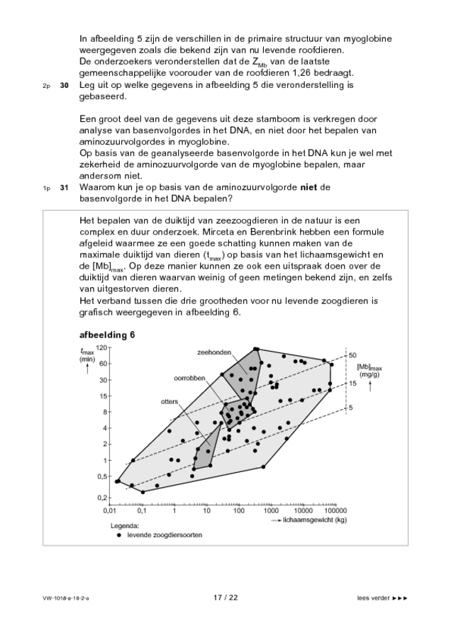 Opgaven examen VWO biologie 2016, tijdvak 2. Pagina 17