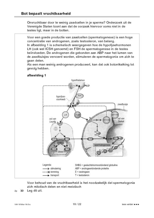 Opgaven examen VWO biologie 2016, tijdvak 2. Pagina 19