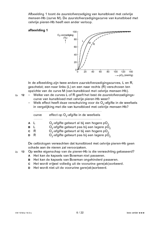 Opgaven examen VWO biologie 2016, tijdvak 2. Pagina 6