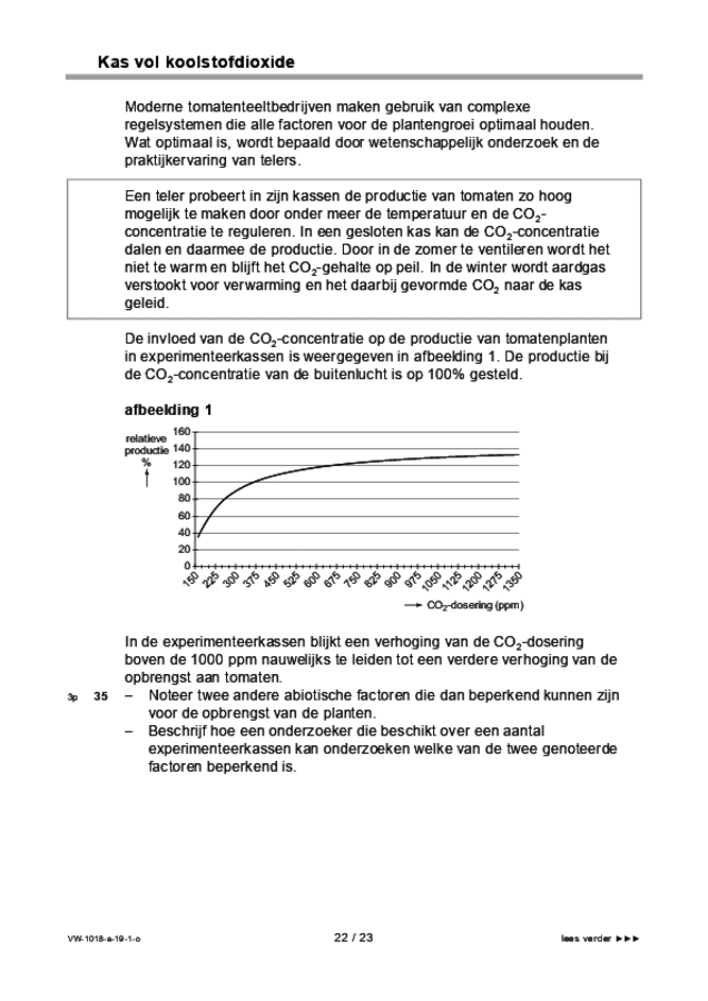 Opgaven examen VWO biologie 2019, tijdvak 1. Pagina 22