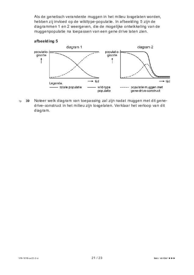 Opgaven examen VWO biologie 2022, tijdvak 2. Pagina 21