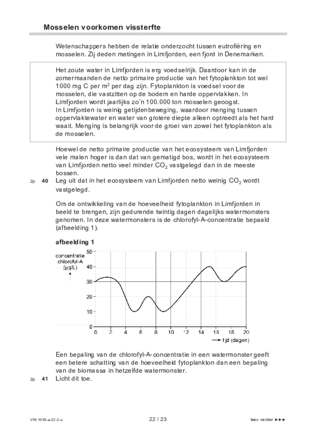 Opgaven examen VWO biologie 2022, tijdvak 2. Pagina 22